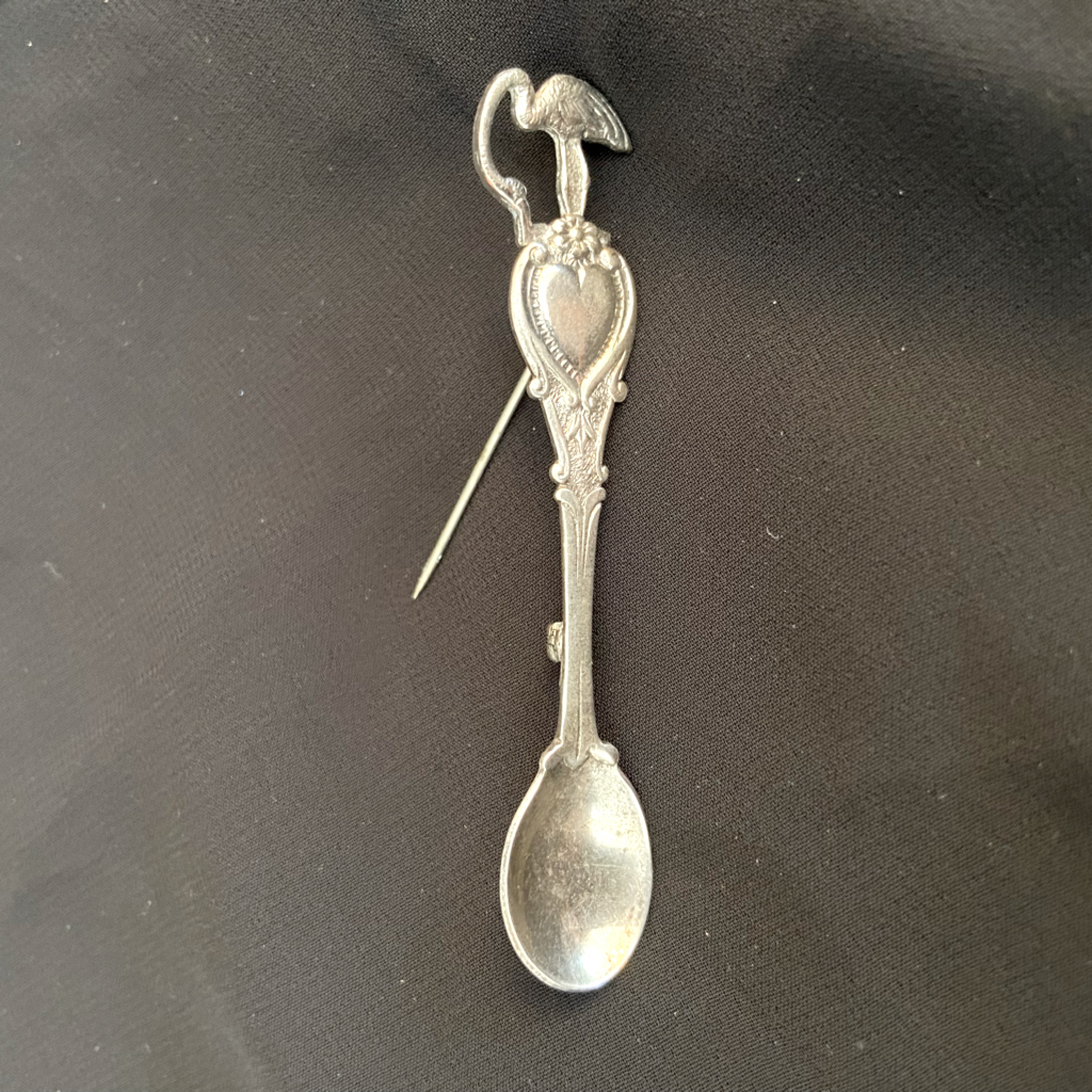Authentic Sterling Silver Spoon Brooch 36$